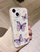 Funda transparente para teléfono con gráfico de mariposa - Quierox - Tienda Online