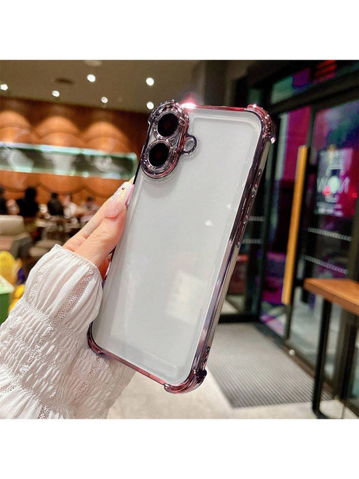 Funda transparente protectora de lujo minimalista de silicona, para iphone 16 - Quierox - Tienda Online
