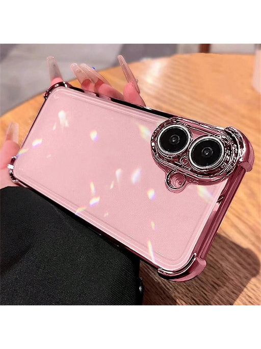 Funda transparente protectora de lujo minimalista de silicona, para iphone 16 - Quierox - Tienda Online