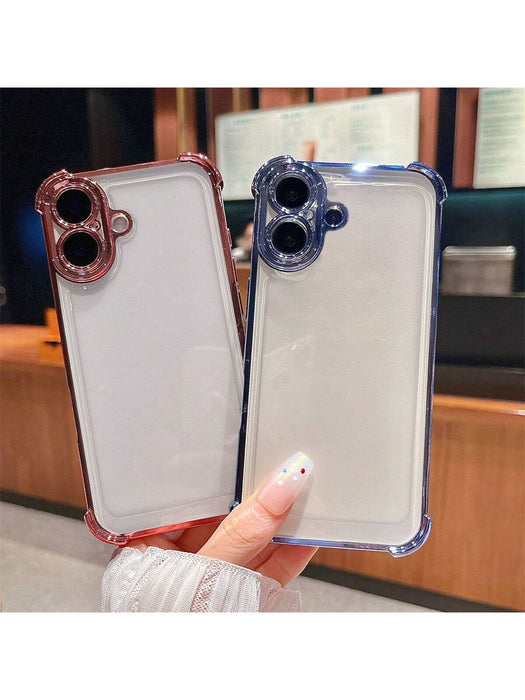 Funda transparente protectora de lujo minimalista de silicona, para iphone 16 - Quierox - Tienda Online