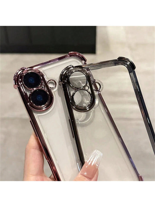 Funda transparente protectora de lujo minimalista de silicona, para iphone 16 - Quierox - Tienda Online