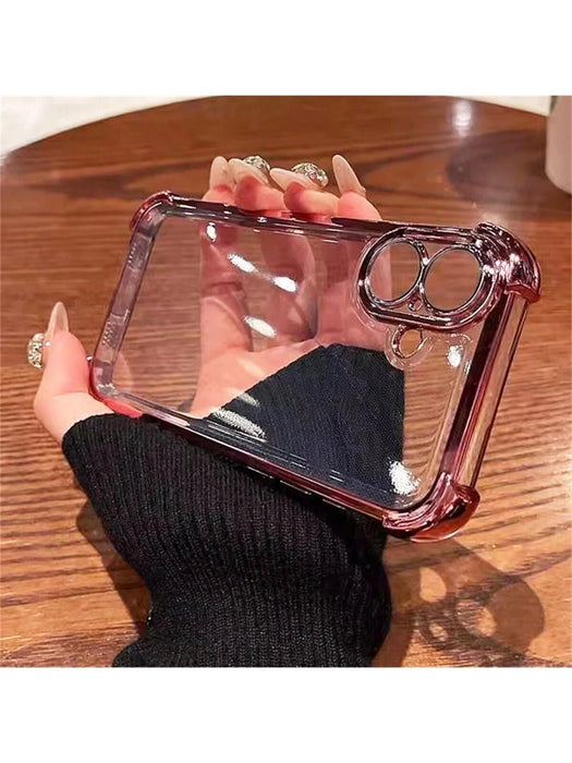 Funda transparente protectora de lujo minimalista de silicona, para iphone 16 - Quierox - Tienda Online