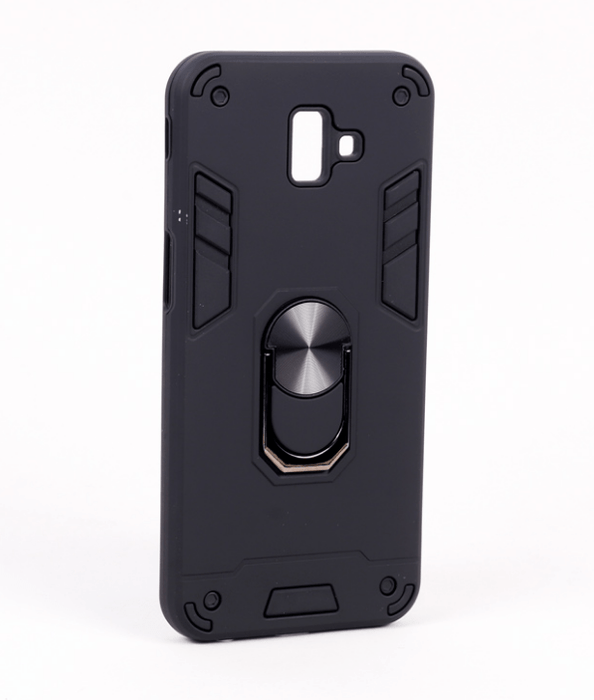 Funda trasera con protección para Samsung J6 Plus (negra) - Quierox - Tienda Online