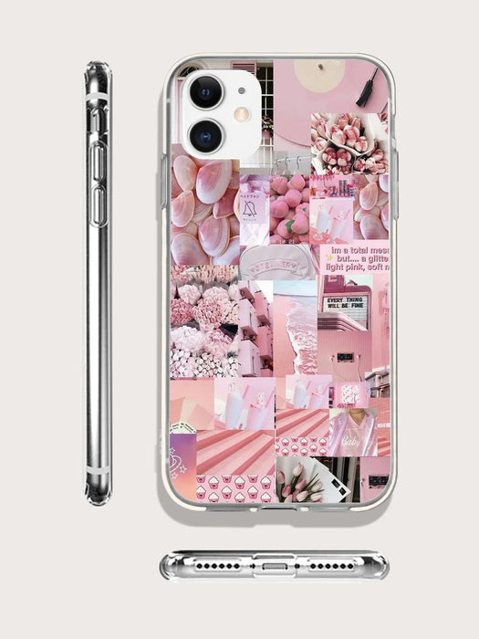 Funda Trasera de Silicona con Luna Rosa - Quierox - Tienda Online