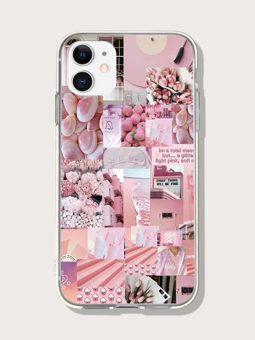 Funda Trasera de Silicona con Luna Rosa - Quierox - Tienda Online