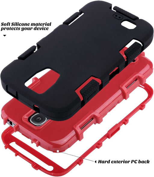 Funda ULAK Galaxy S4, híbrida resistente a los golpes, goma de silicona - Quierox - Tienda Online