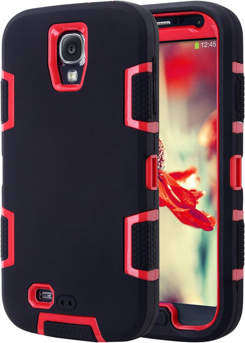 Funda ULAK Galaxy S4, híbrida resistente a los golpes, goma de silicona - Quierox - Tienda Online