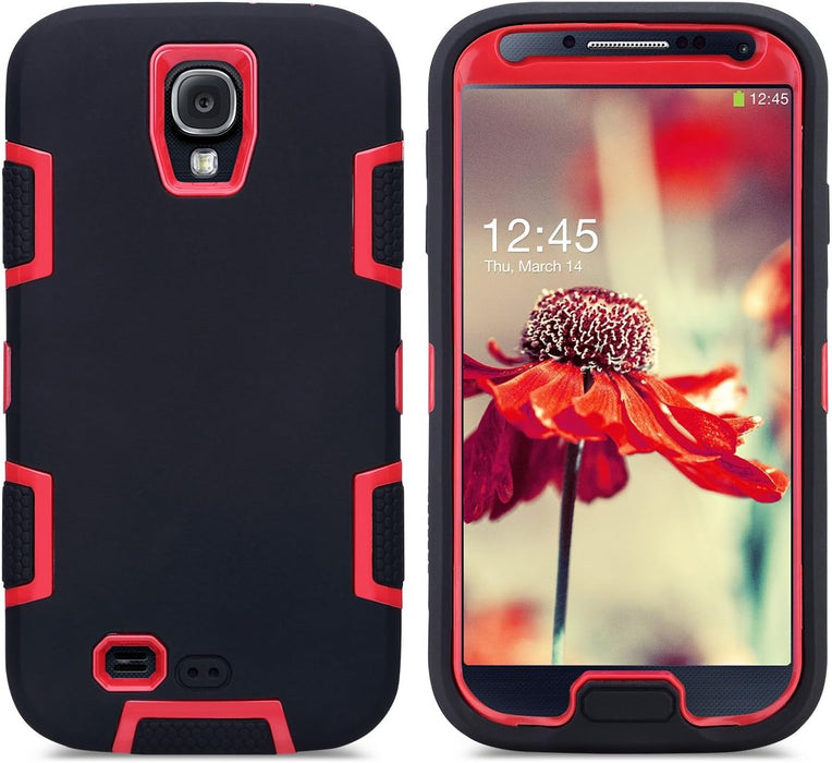 Funda ULAK Galaxy S4, híbrida resistente a los golpes, goma de silicona - Quierox - Tienda Online