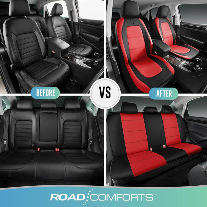 Fundas de cuero para asientos de coche Road Comforts, juego completo - Quierox - Tienda Online