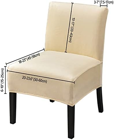 Fundas de terciopelo para sillas de acento sin brazos - Quierox - Tienda Online