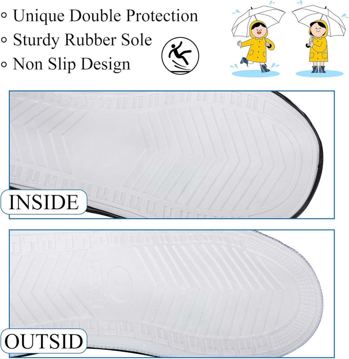 Fundas impermeables para botas de lluvia, con control de arena, antideslizante, suela de goma de PVC, reutilizables - Quierox - Tienda Online