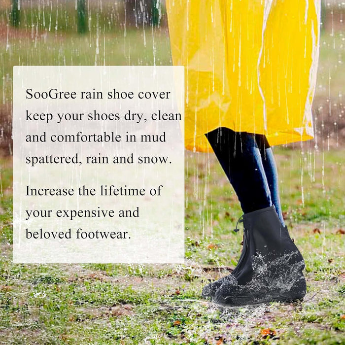 Fundas impermeables para botas de lluvia, con control de arena, antideslizante, suela de goma de PVC, reutilizables - Quierox - Tienda Online
