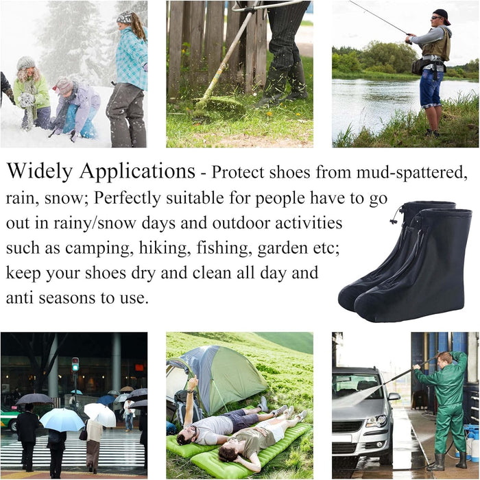 Fundas impermeables para botas de lluvia, con control de arena, antideslizante, suela de goma de PVC, reutilizables - Quierox - Tienda Online