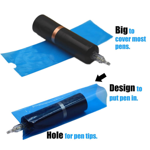 Fundas para máquinas de tatuar de 200 piezas y 4 cintas de agarre para bolígrafos - Quierox - Tienda Online