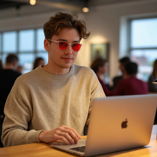 Gafas Bloomoak con luz roja y azul graduadas - Quierox - Tienda Online