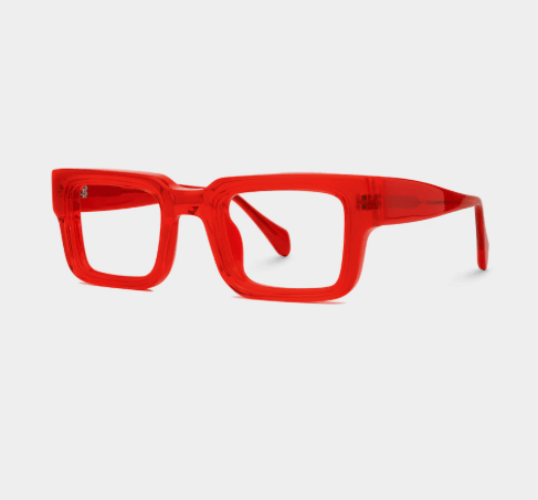 Gafas cuadradas rojas Glaucia - Quierox - Tienda Online