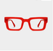 Gafas cuadradas rojas Glaucia - Quierox - Tienda Online