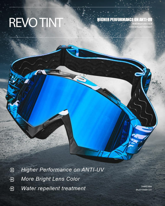 Gafas de esquí OTG BATFOX para hombres, mujeres y jóvenes, gafas de snowboard, ultraligeras, antideslizantes - Quierox - Tienda Online