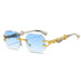 Gafas de fiesta rectangulares retro antirreflejos con estampado de leopardo - Quierox - Tienda Online