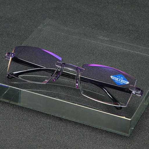 Gafas de lectura bifocales sin montura teñidas de azul bloqueador de luz - Quierox - Tienda Online