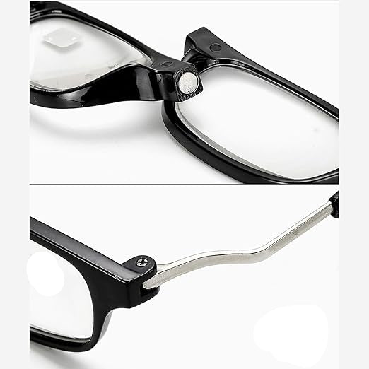Gafas de lectura magnéticas negras, plegables y ajustables - Quierox - Tienda Online