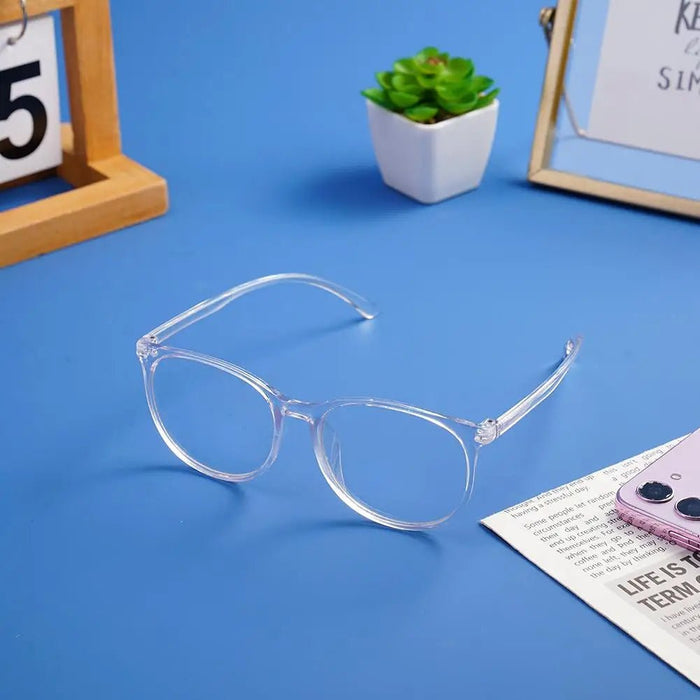 Gafas de lectura transparentes de estilo simple con montura grande para computadora, antiluz azul - Quierox - Tienda Online