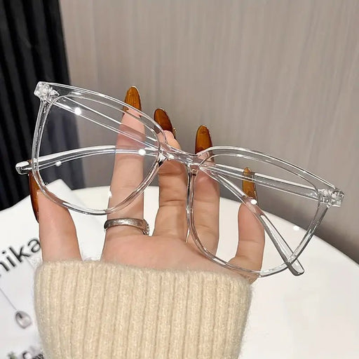 Gafas de moda, planas y cuadradas con montura grande. Incluye lentes transparentes. - Quierox - Tienda Online