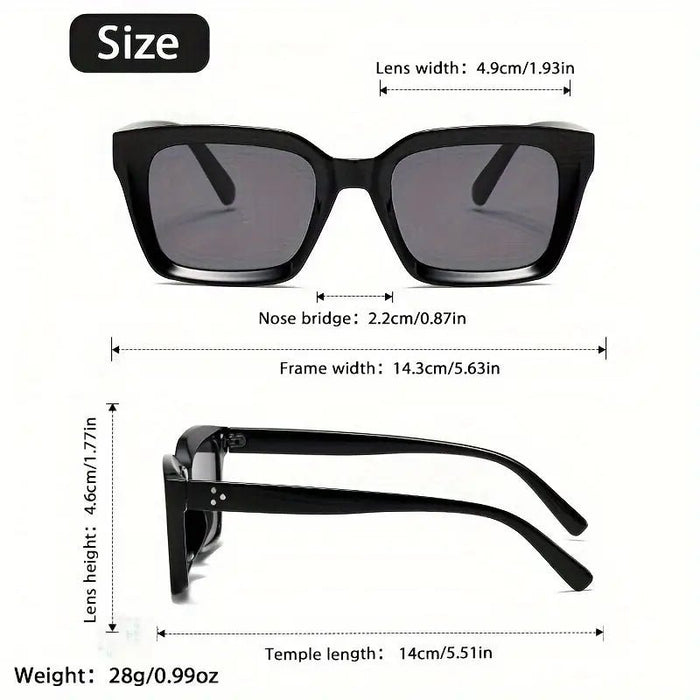 Gafas de Moda Retro Cuadradas con Lentes Degradadas Montura Elegante - Quierox - Tienda Online