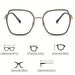 Gafas de Montura Grande Poligonal y Lentes Transparentes para Mujer - Quierox - Tienda Online
