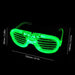 Gafas de neón El Wire Rave con luz LED intermitente, Disfraces para Fiesta - Quierox - Tienda Online