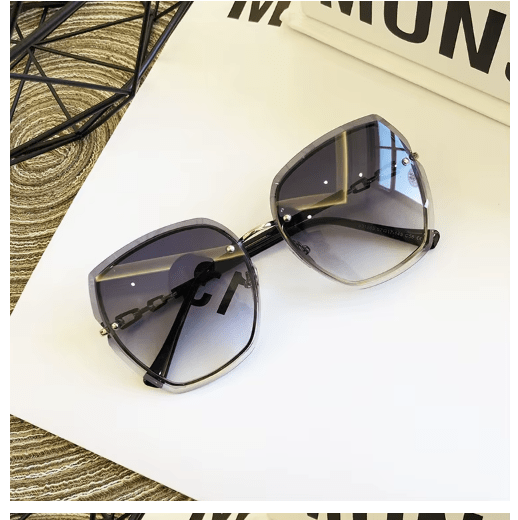 Gafas De Sol cuadradas sin montura para mujer, anteojos De Sol De marca De diseñador - Quierox - Tienda Online