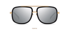 Gafas de sol cuadradas Vintage para hombre, lentes con marco de Metal - Quierox - Tienda Online
