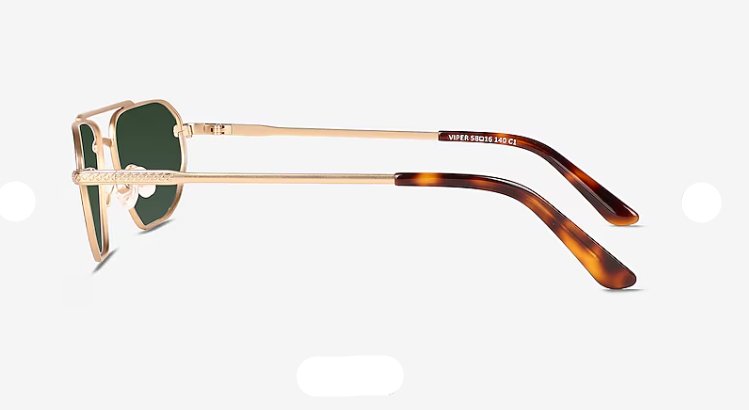 Gafas de sol estilo aviador con diseño de tortuga roja - Quierox - Tienda Online