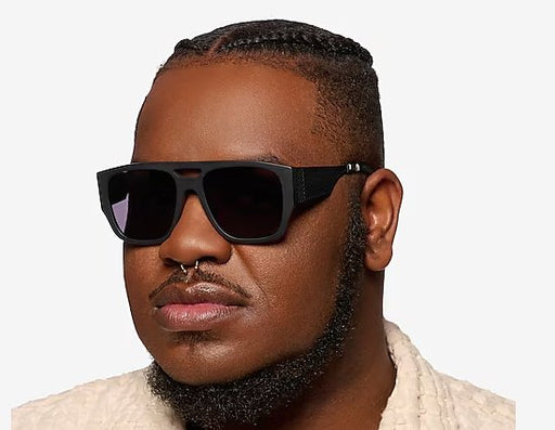 Gafas De Sol Estilo Aviador En Negro Mate - Quierox - Tienda Online