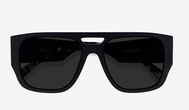 Gafas De Sol Estilo Aviador En Negro Mate - Quierox - Tienda Online