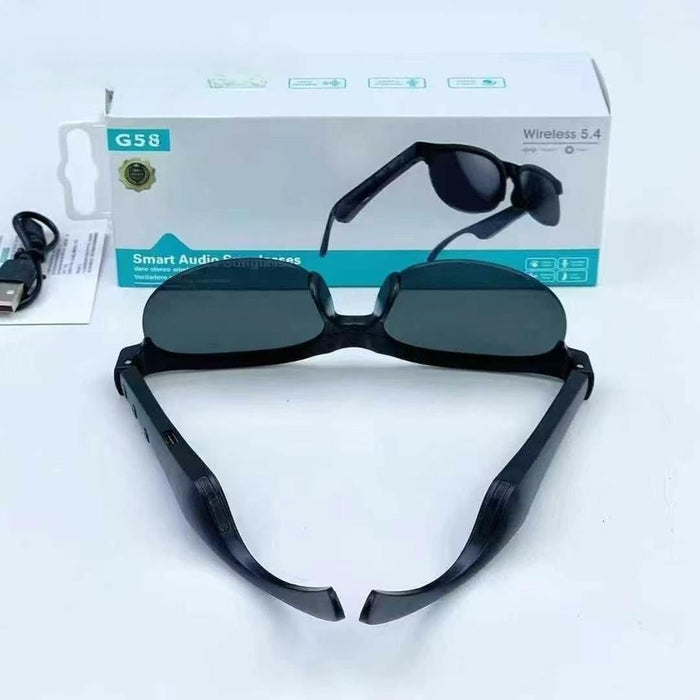 Gafas de sol inteligentes G58 con audio, Bluetooth inalámbrico con controles táctiles - Quierox - Tienda Online
