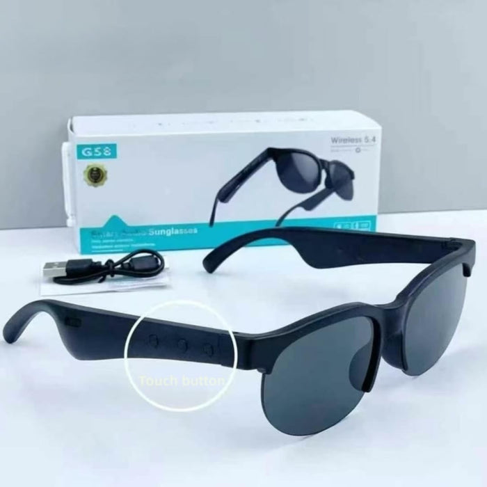 Gafas de sol inteligentes G58 con audio, Bluetooth inalámbrico con controles táctiles - Quierox - Tienda Online