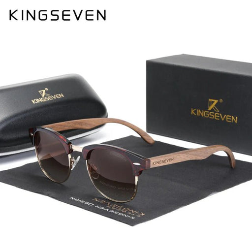 Gafas de sol KINGSEVEN® de madera hechas a mano N5516 - Quierox - Tienda Online