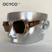 Gafas de sol poligonales de moda para mujer y hombre, montura de metal vintage - Quierox - Tienda Online