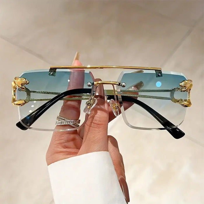 Gafas de sol rectangulares sin montura para viajes, modernas - Quierox - Tienda Online
