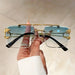 Gafas de sol rectangulares sin montura para viajes, modernas - Quierox - Tienda Online
