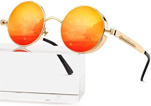 Gafas de sol redondas Steampunk círculo Lennon Hippie - Quierox - Tienda Online