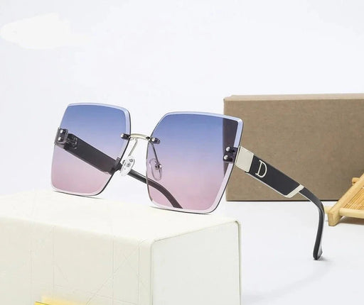 Gafas de sol sin montura de gran tamaño para mujer - Gafas cuadradas - Quierox - Tienda Online