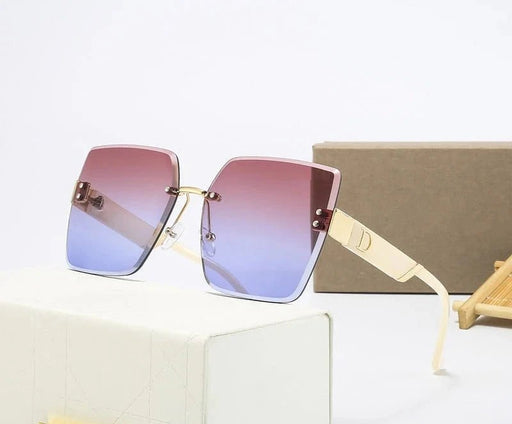 Gafas de sol sin montura de gran tamaño para mujer - Gafas cuadradas - Quierox - Tienda Online