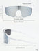 Gafas deportivas de ciclismo con montura grande para hombre, lentes degradadas, modernas - Quierox - Tienda Online