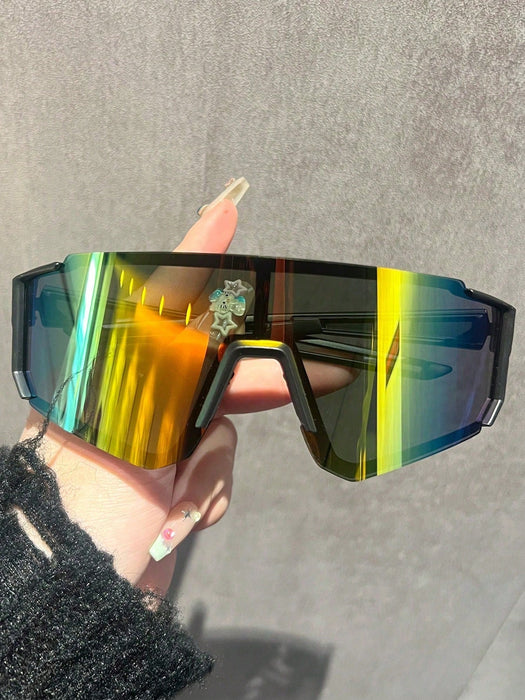 Gafas deportivas de ciclismo con montura grande para hombre, lentes degradadas, modernas - Quierox - Tienda Online
