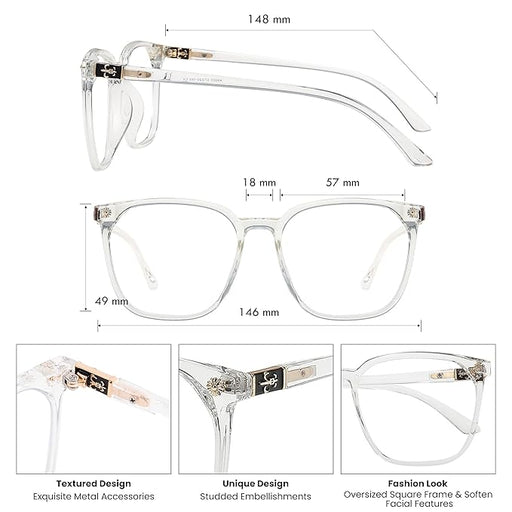 Gafas GUDVUE de gran tamaño para leer, jugar y ver la luz azul, antirreflejos, con protección UV400 y antifatiga visual - Quierox - Tienda Online