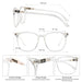 Gafas GUDVUE de gran tamaño para leer, jugar y ver la luz azul, antirreflejos, con protección UV400 y antifatiga visual - Quierox - Tienda Online