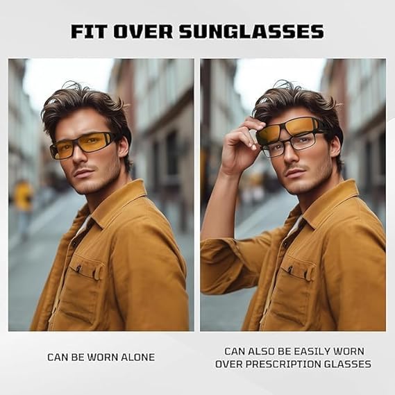Gafas para conducir de noche para hombres y mujeres de visión nocturna antirreflejos - Quierox - Tienda Online