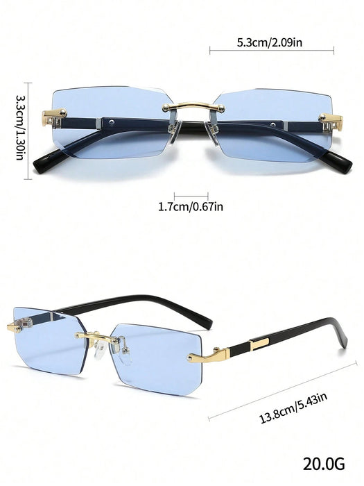 Gafas unisex de montura pequeña sin aro, ideales para la playa o para conducir en verano. - Quierox - Tienda Online